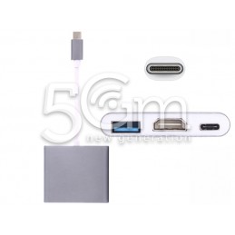 Adattatore USB Type C - a USB-C - Type-C - HDMI