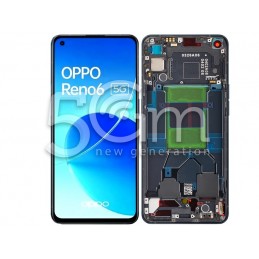 Display Touch + Frame Stellar Black OPPO Reno 6 5G Ori