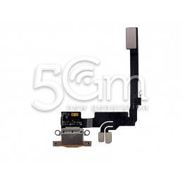 Charging Connector Desert Titanium Flex Cable iPhone 16 Pro (PULLED)