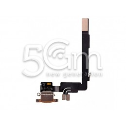 Charging Connector Desert Titanium Flex Cable iPhone 16 Pro Max (PULLED)