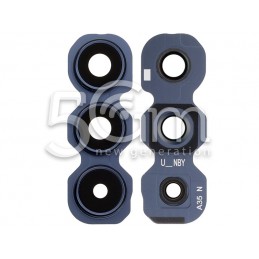 Vetrino Camera Posteriore + Frame Navy Blue Samsung SM-A356 A35 5G