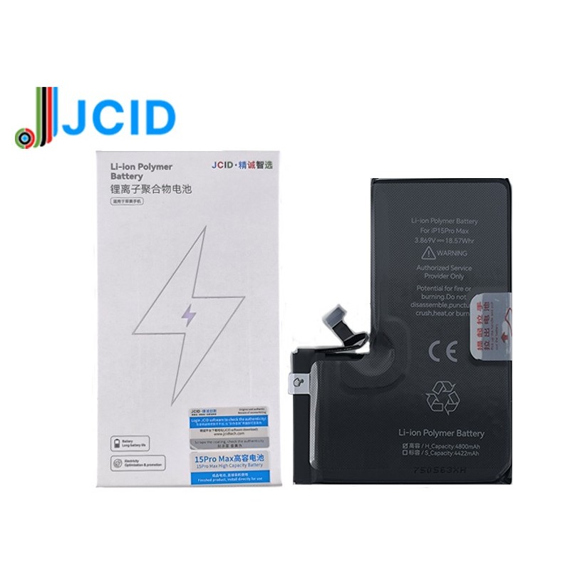 JCID Batteria iPhone 15 Pro Max High Capacity 4800mAh