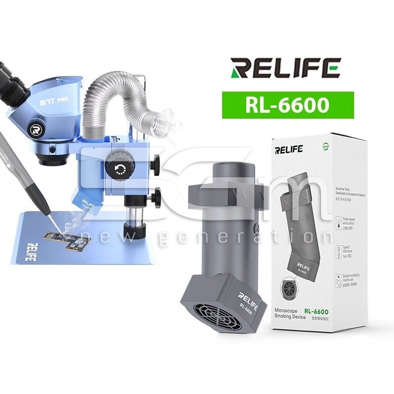 Relife RL-6600 Smoke Extractor for Microscopes Gray