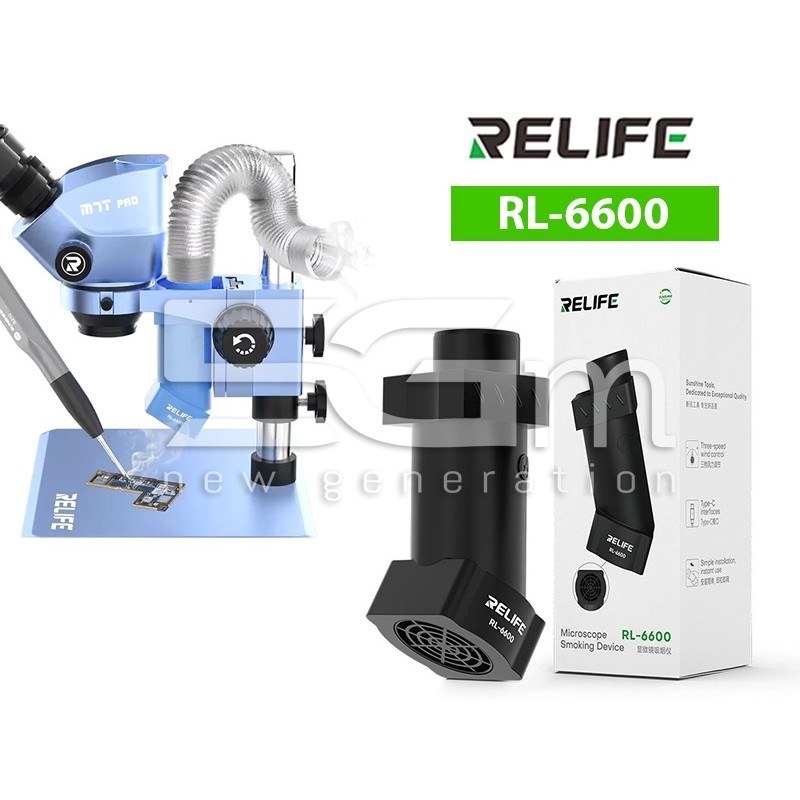 Relife RL-6600 Smoke Extractor for Microscopes Black