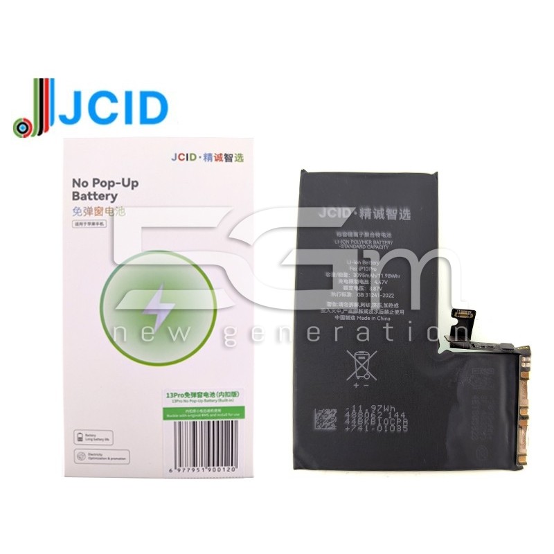 JCID Battery 3095mAh iPhone 13 Pro No POP-UP No Board