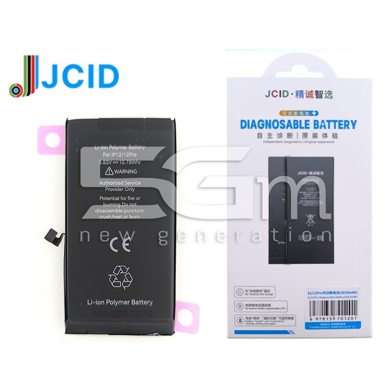 JCID Batteria 2815 mAh iPhone 12 - 12 Pro Diagnosable