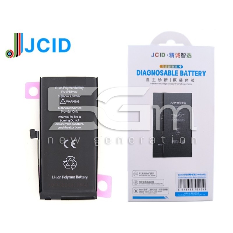 JCID Batteria 2406 mAh iPhone 13 Mini Diagnosable