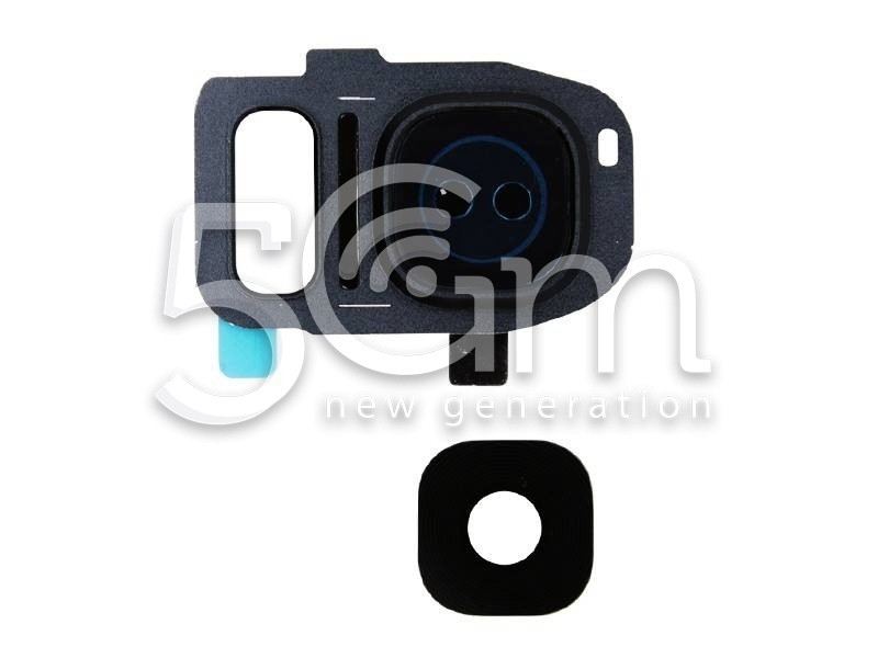 Vetrino + Frame Fotocamera Samsung SM-G935 S7 Edge Versione Black