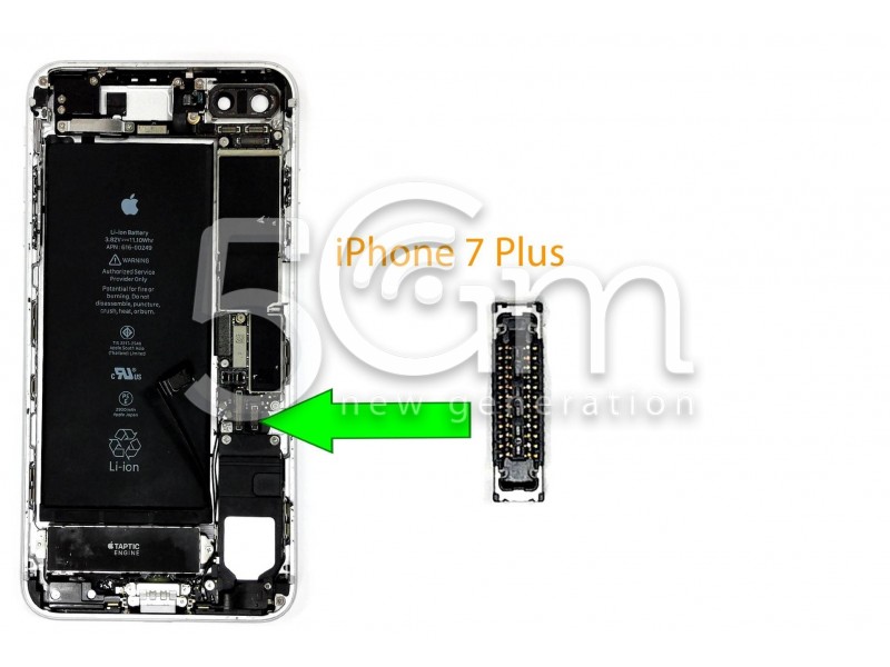 Connettore 12 Pin Su Scheda-Madre Connessione Touch Screen IPhone 7  Plus