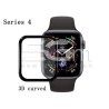 3D Tempered Glass Black Apple Watch Series 4 44mm