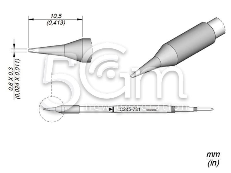 Spare Tip JBC Long Life C245-731