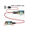 Cable Adapter MHL Micro USB to HDMI TV - PC Multi SmartPhone