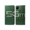 Magnetic Leather Case Dark Green Google Pixel 4A