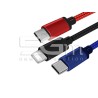 Carregador USB 3 Em 1 - 8 pinos - TypeC - Micro USB