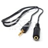 Cabo de extensão 3.5mm Jack Audio Masculino para feminino 1.5m