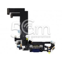 Charging Connector Blue Flex Cable iPhone 12 Mini (PULLED)