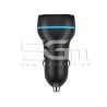 Dual USB + USB-C Car Charger Luminous Blue 18W