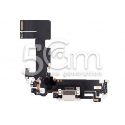 Charging Connector White Flex Cable iPhone 13 (PULLED)