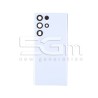 Rear Cover White + Camera Lens Samsung SM-S908 S22 Ultra No Logo