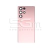 Rear Cover Pink + Camera Lens Samsung SM-S908 S22 Ultra No Logo