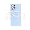 Rear Cover Sky Blue + Camera Lens Samsung SM-S908 S22 Ultra No Logo