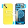 Retro Cover Yellow + Holder + Magnetism Ring iPhone 14 Plus No Logo