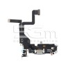 Charging Connector White Flex Cable iPhone 14 Pro (PULLED)