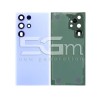 Rear Cover Sky Blue + Camera Lens Samsung SM-S918 S23 Ultra No Logo