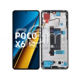 Display Touch + Frame Black Xiaomi Poco X6 (PULLED)