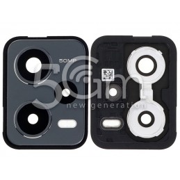 Rear Camera Lens + Frame Black Xiaomi Redmi Note 12 Pro 5G