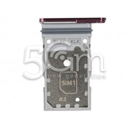 Dual Sim Tray Burgundy Samsung SM-S908 S22 Ultra Ori