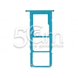 Sim Card Tray Metallic Blue Samsung SM-M115 M11 Ori