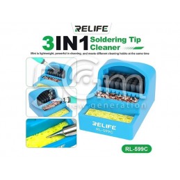 RELIFE RL-599C 3 in 1 Soldering Iron Tip Cleaner